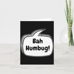 Bah Humbug Speech Bubble Toddler T Shirt  Card