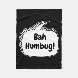 Bah Humbug Speech Bubble Toddler T Shirt  Fleece Blanket