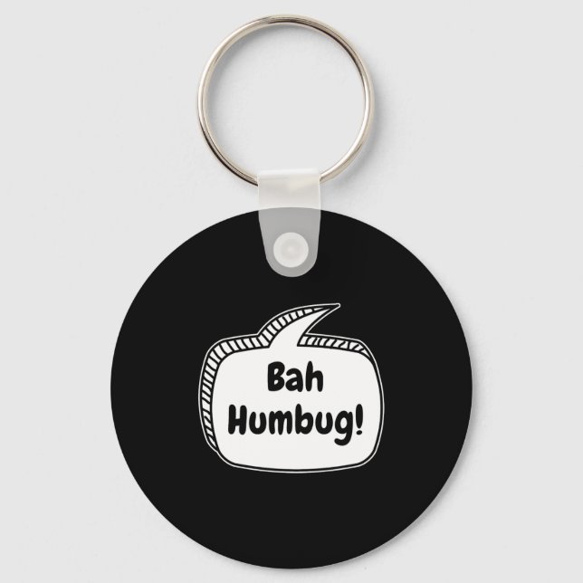 Bah Humbug Speech Bubble Toddler T Shirt  Keychain (Front)