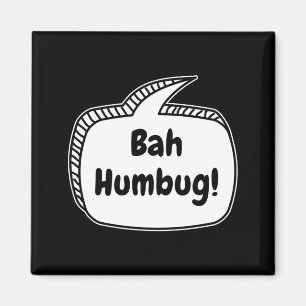 Bah Humbug Speech Bubble Toddler T Shirt  Magnet