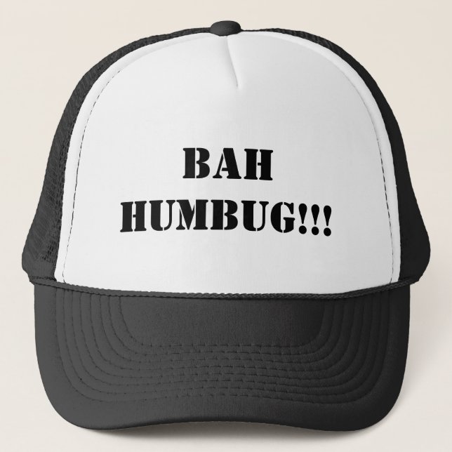 BAH HUMBUG!!! TRUCKER HAT (Front)