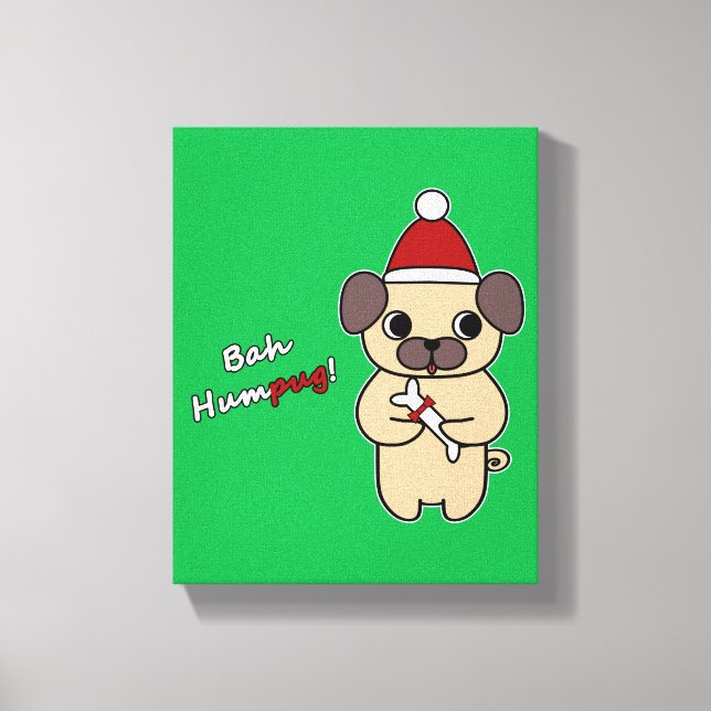Bah Humpug! 1 Canvas Print (Front)