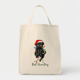 Bah HumPug Black Pug Tote Bag