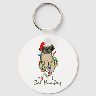 Bah HumPug Keychain