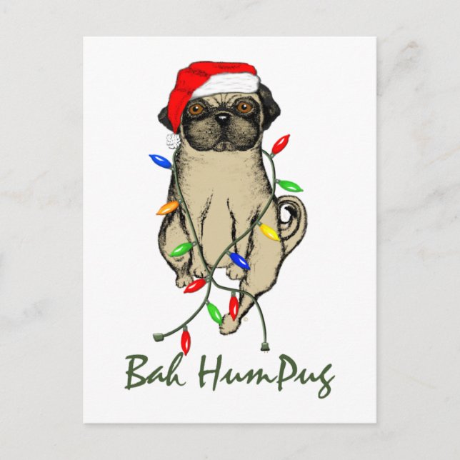 Bah HumPug Postcard (Front)