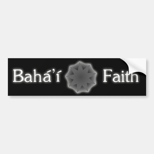 Baha'i Faith Bumper sticker (Front)