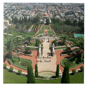 Bahai Gardens in Haifa, Israel Tile