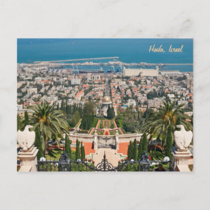Bahá'í Gardens of Haifa, Israel Postcard