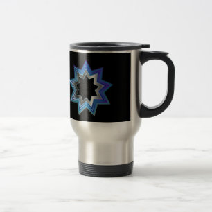 Bahai Religion Symbol- Nine pointed star Travel Mug