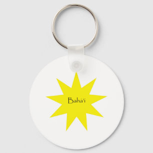 Baha'i star keychain