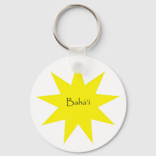 Baha'i star keychain