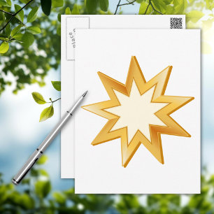 Baha'i Symbol Postcard