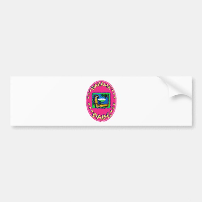 Bahama Babe Bumper Sticker (Front)