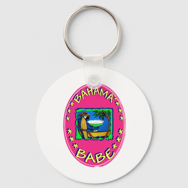 Bahama Babe Keychain (Front)
