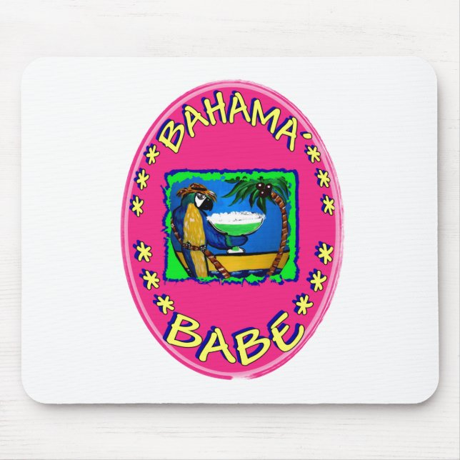 Bahama Babe Mouse Pad (Front)