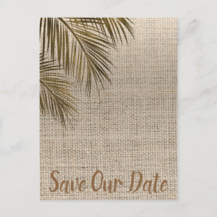 Bahama Bronze Palm Rustique Kraft Faire-Part de Da