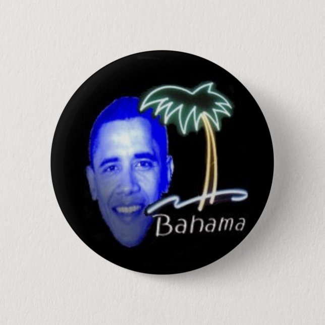 Bahama Obama 2 Inch Round Button (Front)