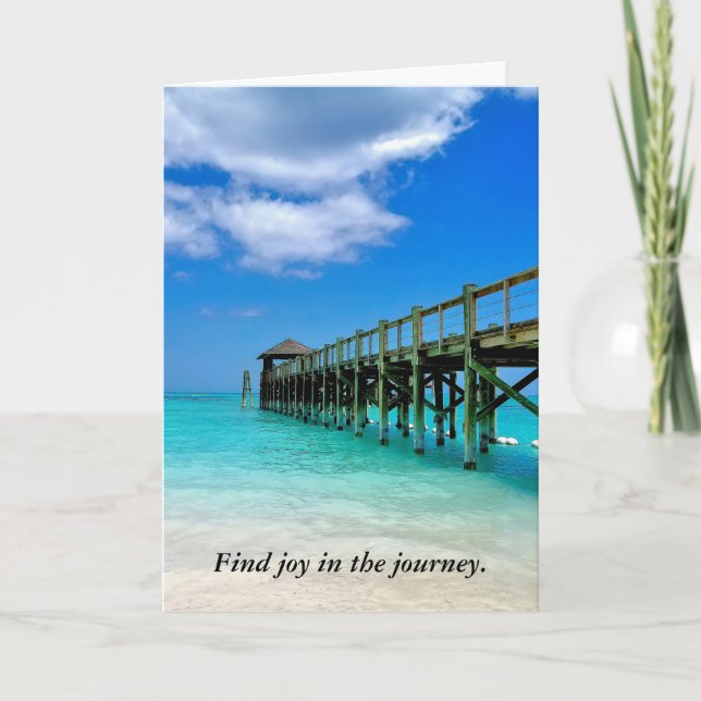 Bahama Pier Birthday Card (Front)