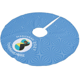 Bahaman Flag Dark Angel Hanukkah Personalized  Brushed Polyester Tree Skirt