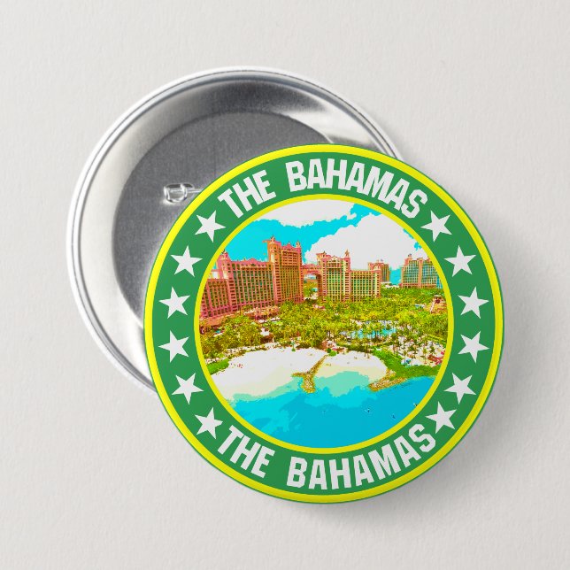 Bahamas                                    3 inch round button (Front & Back)