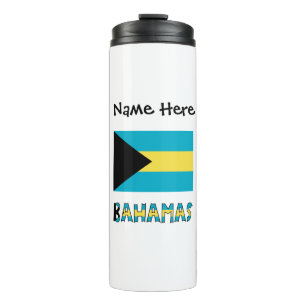 Bahamas Bahaman Flag Personalized Thermal Tumbler