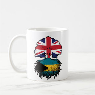 Bahamas Bahamian British UK Tree Roots Flag Coffee Mug