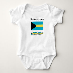 Bahamas Bahamian Flag Baby Bodysuit