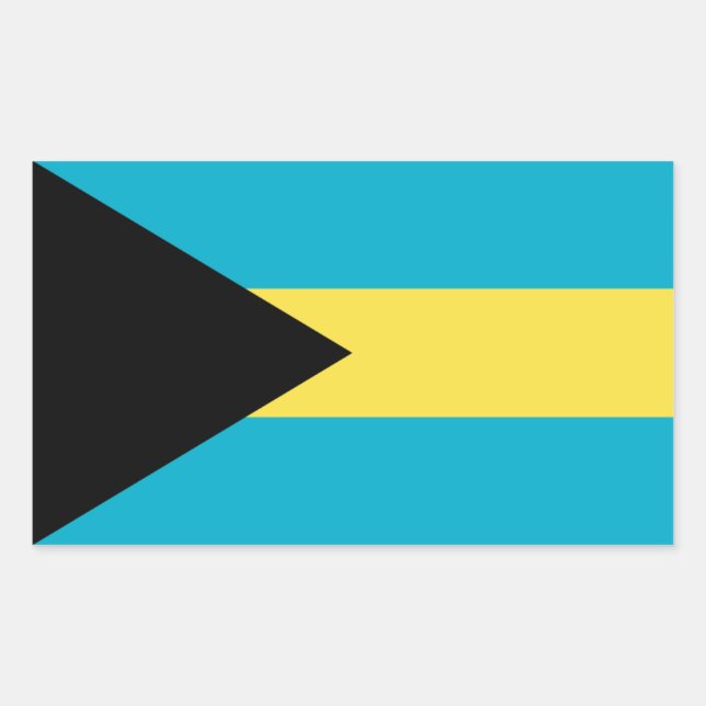 Bahamas/Bahamian Flag Sticker (Front)