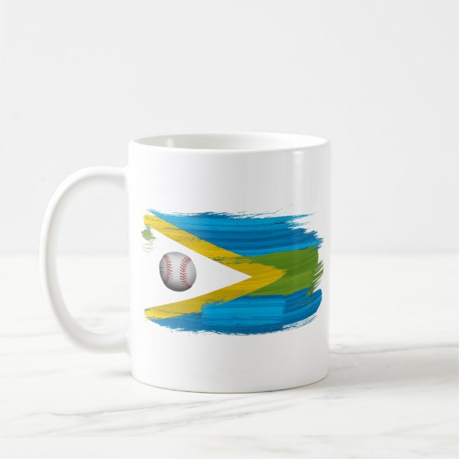Bahamas Baseball Spirit Coffee Mug (Left)