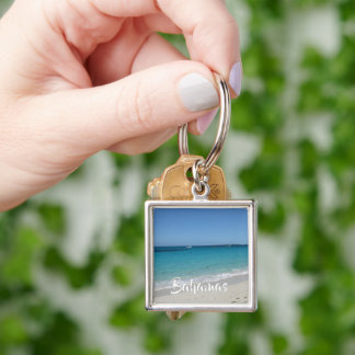 Bahamas Beach Keychain