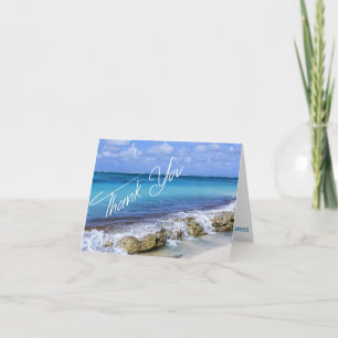 BAHAMAS BEACH SHORE Wedding Thank You Card