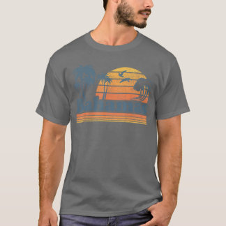 Bahamas Beach Summer Vacation Sunset Vintage 70s R T-Shirt