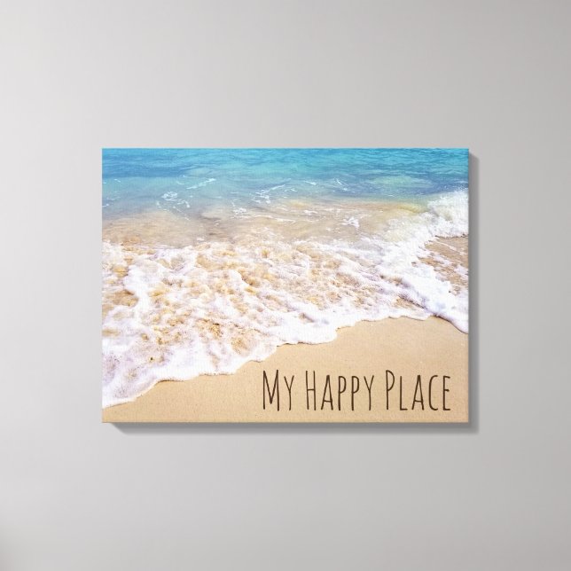 Bahamas Beach surf Canvas Print (Front)