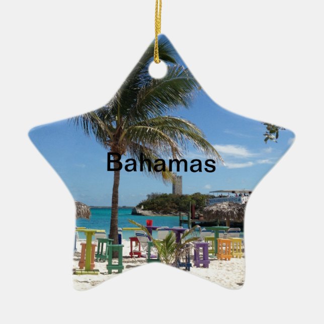 Bahamas Ceramic Ornament (Front)