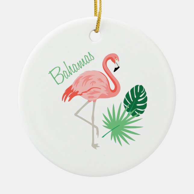 Bahamas Ceramic Ornament (Front)