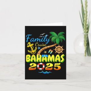 Bahamas Cruise 2025 Family Friends Group Vacation  Card