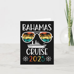 Bahamas Cruise 2025 Vacation Trip Matching Family  Card