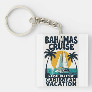 Bahamas Cruise Nassau Paradise Keychain