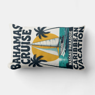 Bahamas Cruise Nassau Paradise Lumbar Pillow