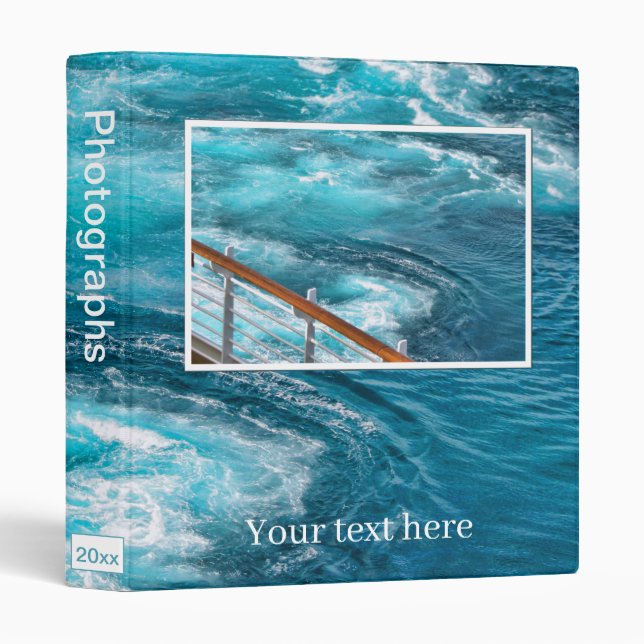 Bahamas Cruise - Turquoise Wake - Caribbean Sea Binder (Front/Spine)