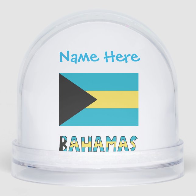 Bahamas Drapeau bleu Personnalisation (Avant)
