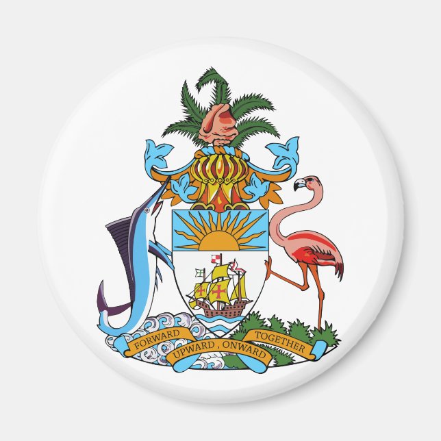 bahamas emblem magnet (Front)
