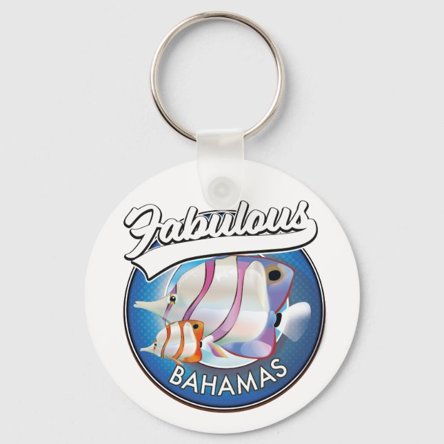 Bahamas fabulous logo  keychain (Front)