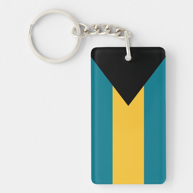 Bahamas flag Acrylic Keychain (Front)