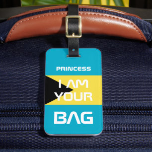 Bahamas Flag & Bahamas travel /Personalized Bag Luggage Tag