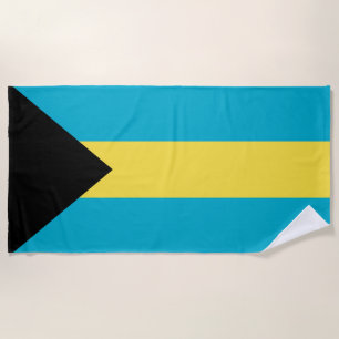 Bahamas flag beach towel