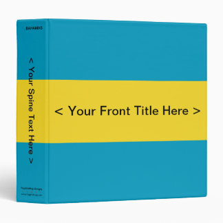 Bahamas Flag Binder