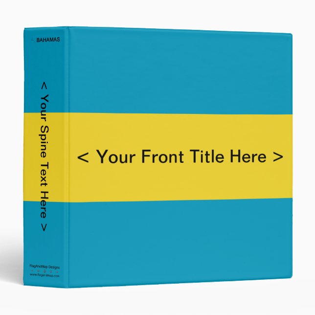 Bahamas Flag Binder (Front/Spine)