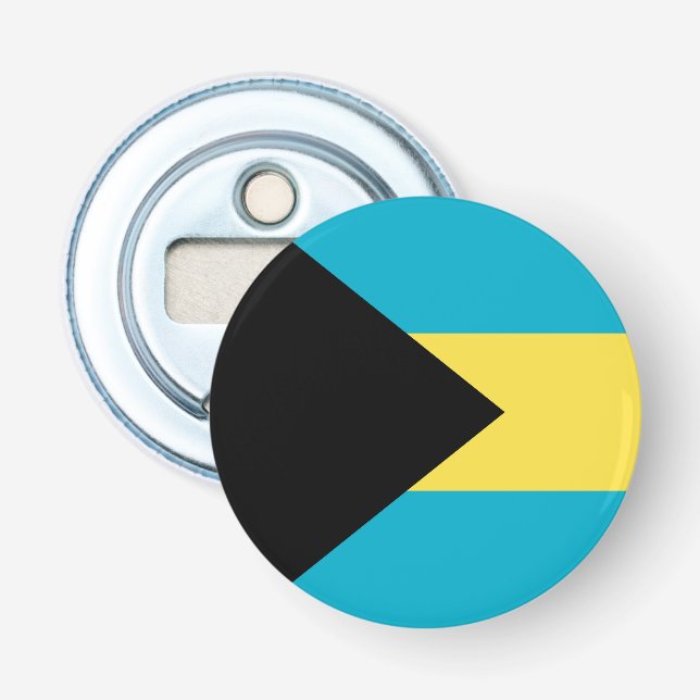 Bahamas flag bottle opener (Front)