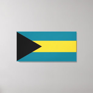 Bahamas Flag Canvas Print